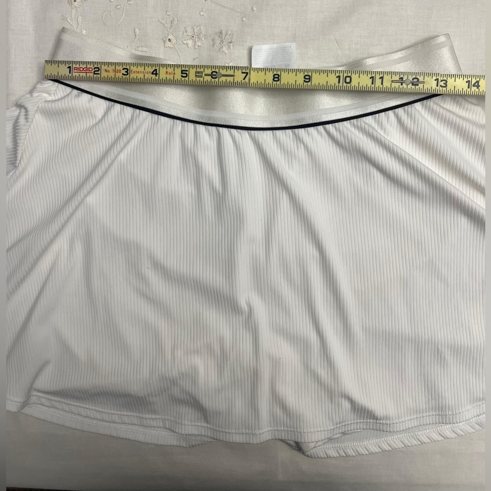 Nike Dri-FIT White Tennis Skort Skirt Shorts Size Large - Picture 7 of 8